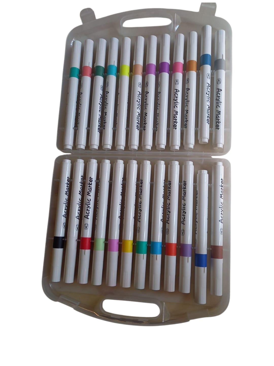 Маркери акрилові Marker Acrylic Yulin Y-04-24 24 шт./уп. в кейсі (26468157) - фото 2