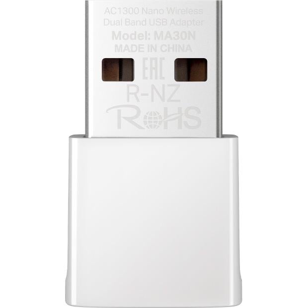 Адаптер Wi-Fi Mercusys MA30N беспроводной USB AC1300 Nano (612675)