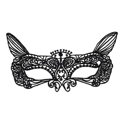 Маска ажурная Кошка SETA Decor 15-45