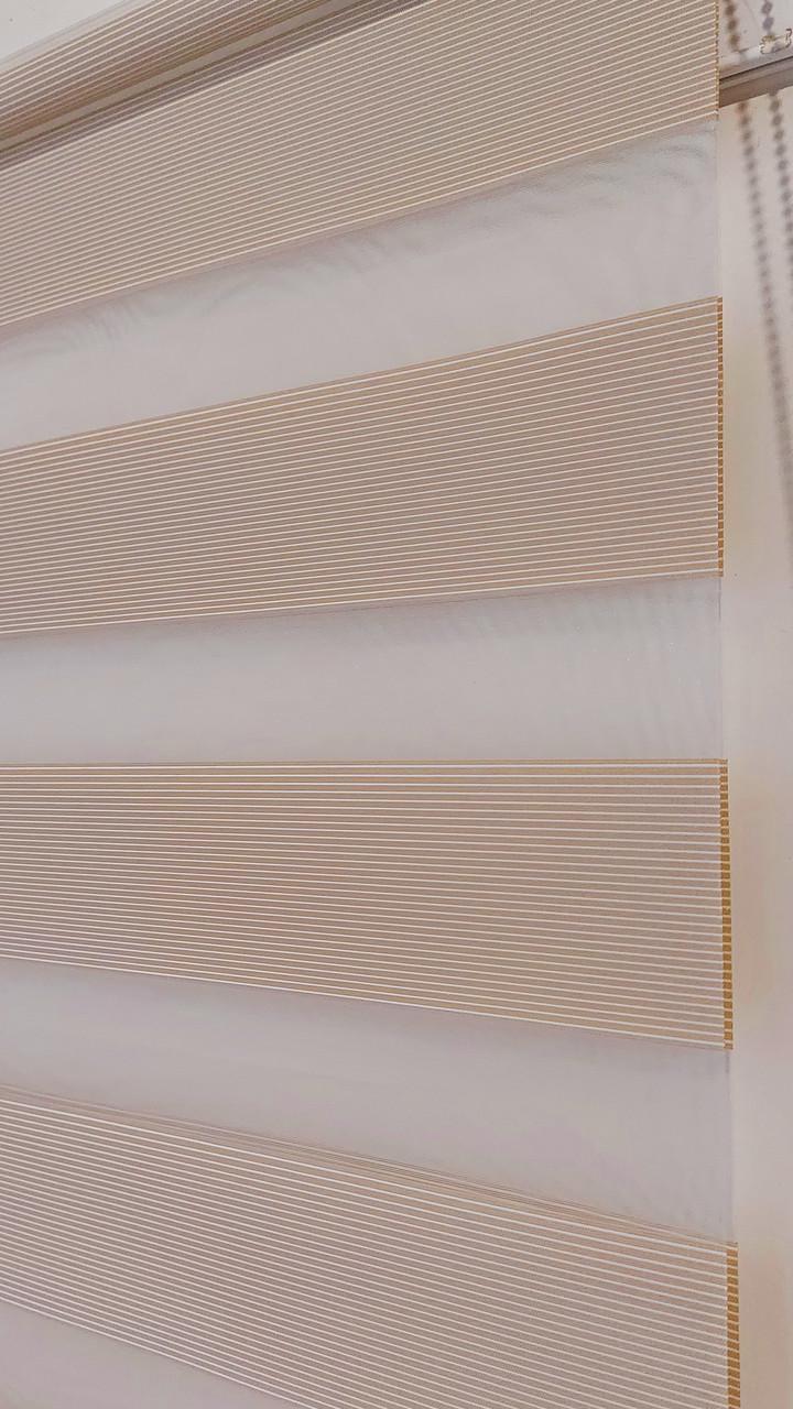 Рулонная штора день-ночь Miranda ВМ-2303 92,5х180 см Какао (ВМ-2303-152)