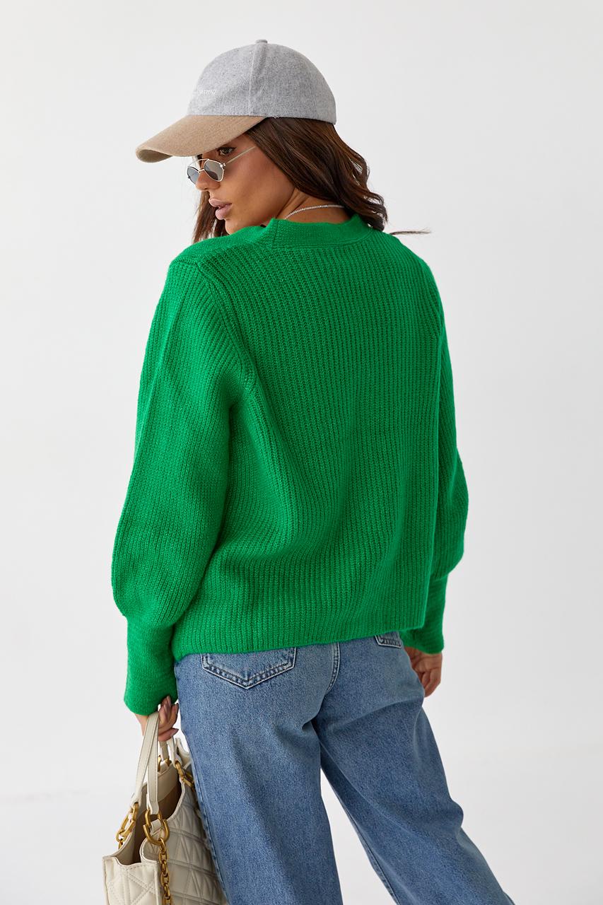 Кардиган вязаный PORTAKAL S Зеленый (9528471) - фото 2 Кардиган вязаный PORTAKAL S Зеленый (9528471) - фото 2