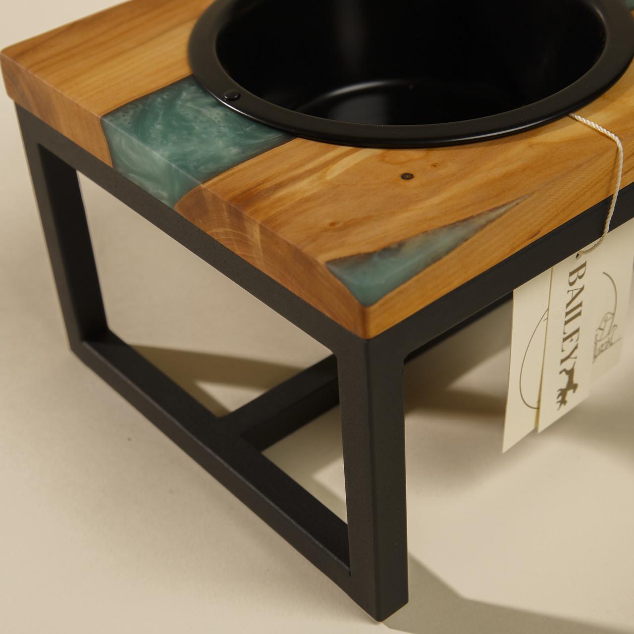 Кормушка для кошек EPOXY WOOD L Ocean (2467079550) - фото 2 Кормушка для кошек EPOXY WOOD L Ocean (2467079550) - фото 2