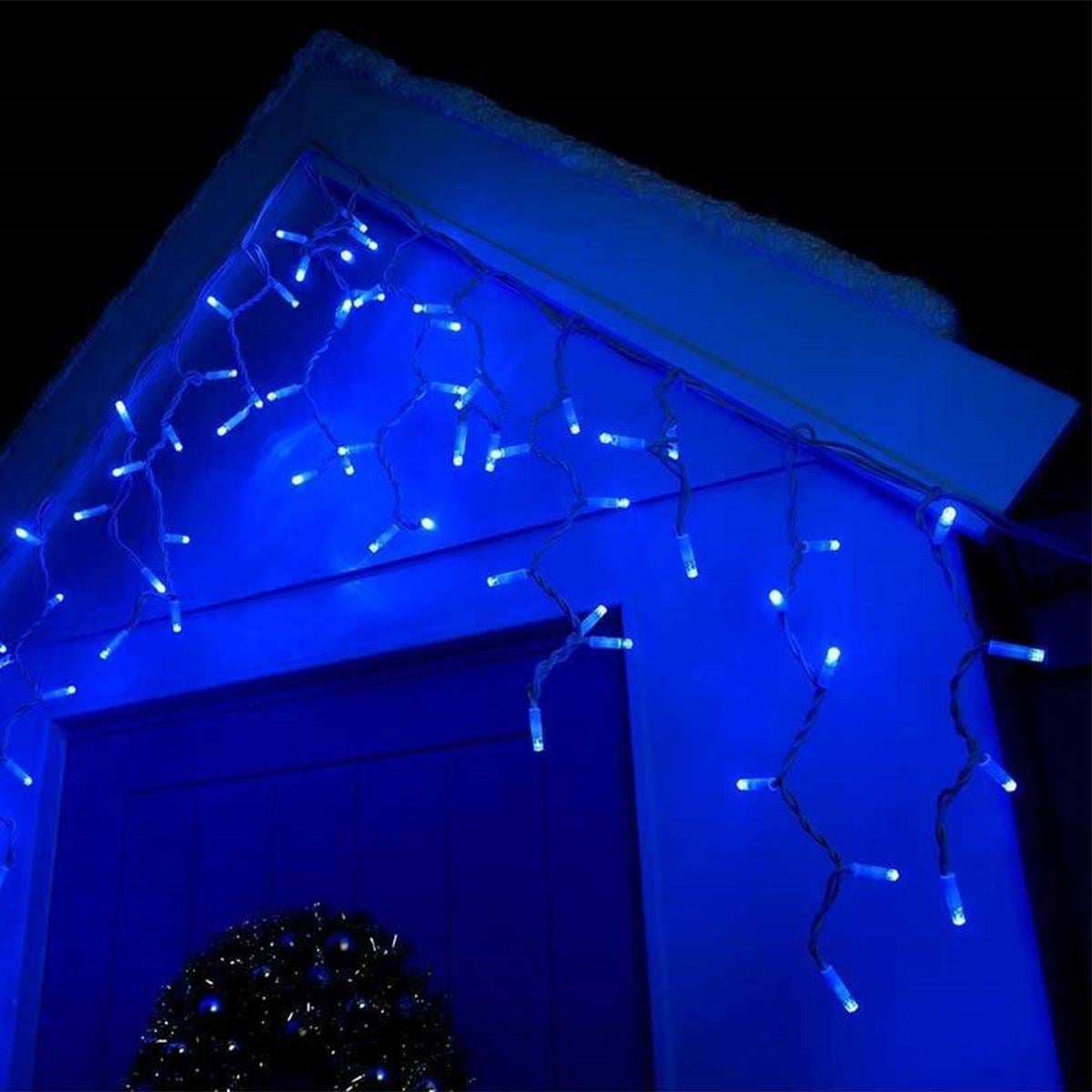 Гирлянда светодиодная Бахрома 3х0,5 м с переходником Синий (ULT-5405965)