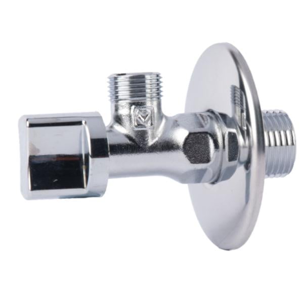 Кульовий кран для підключення сантехнічних приладів кутовий Herz G 1/2"-G 3/4" (1255201)