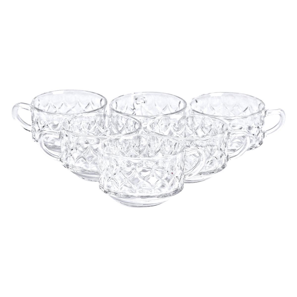 Набір чашок скляних HP-YH-11 6 шт. 270 мл Прозорий (A-033614) - фото 3 Набір чашок скляних HP-YH-11 6 шт. 270 мл Прозорий (A-033614) - фото 3