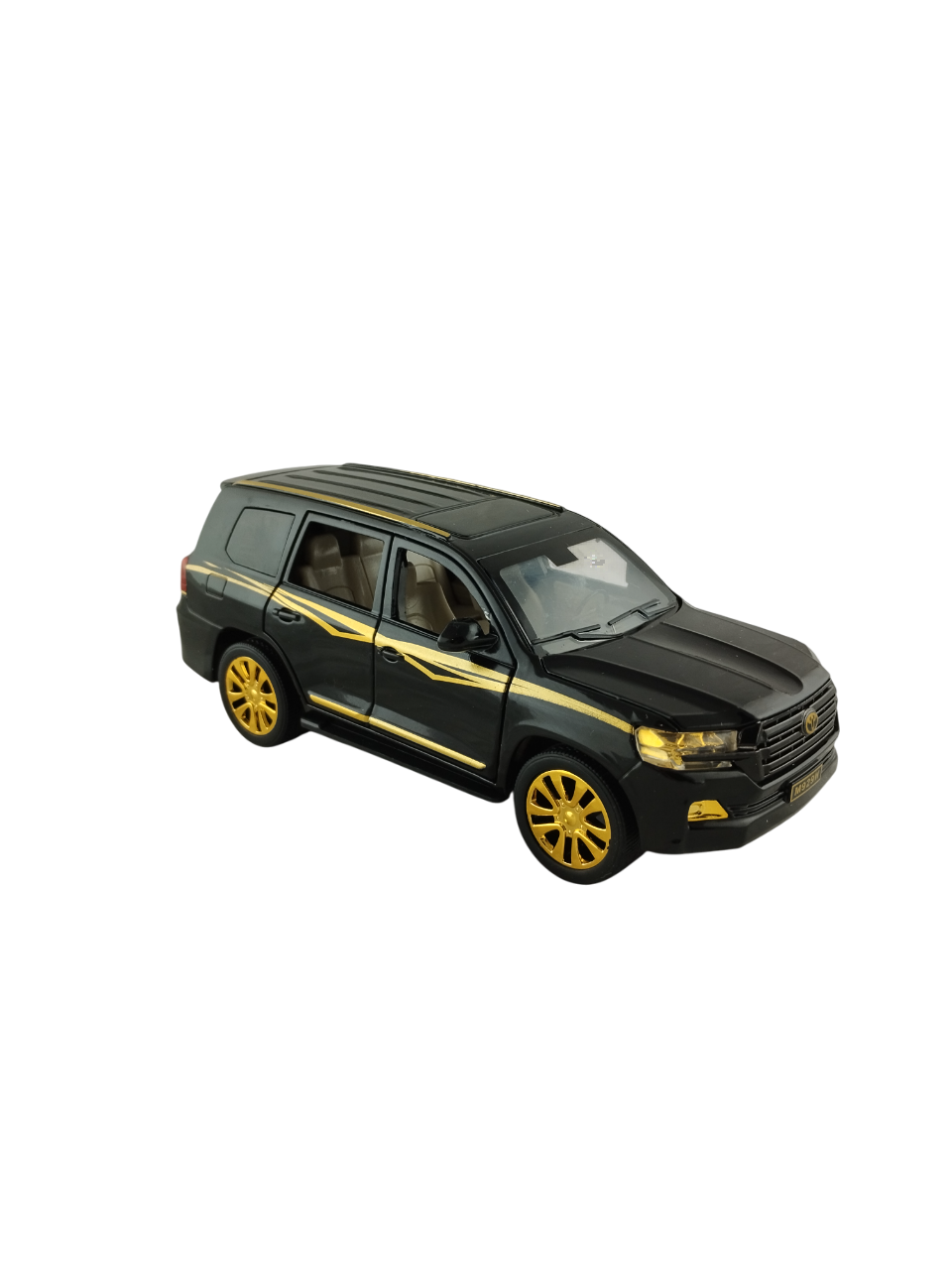 Машинка металева Toyota Land Cruiser Чорний із золотим (000062)