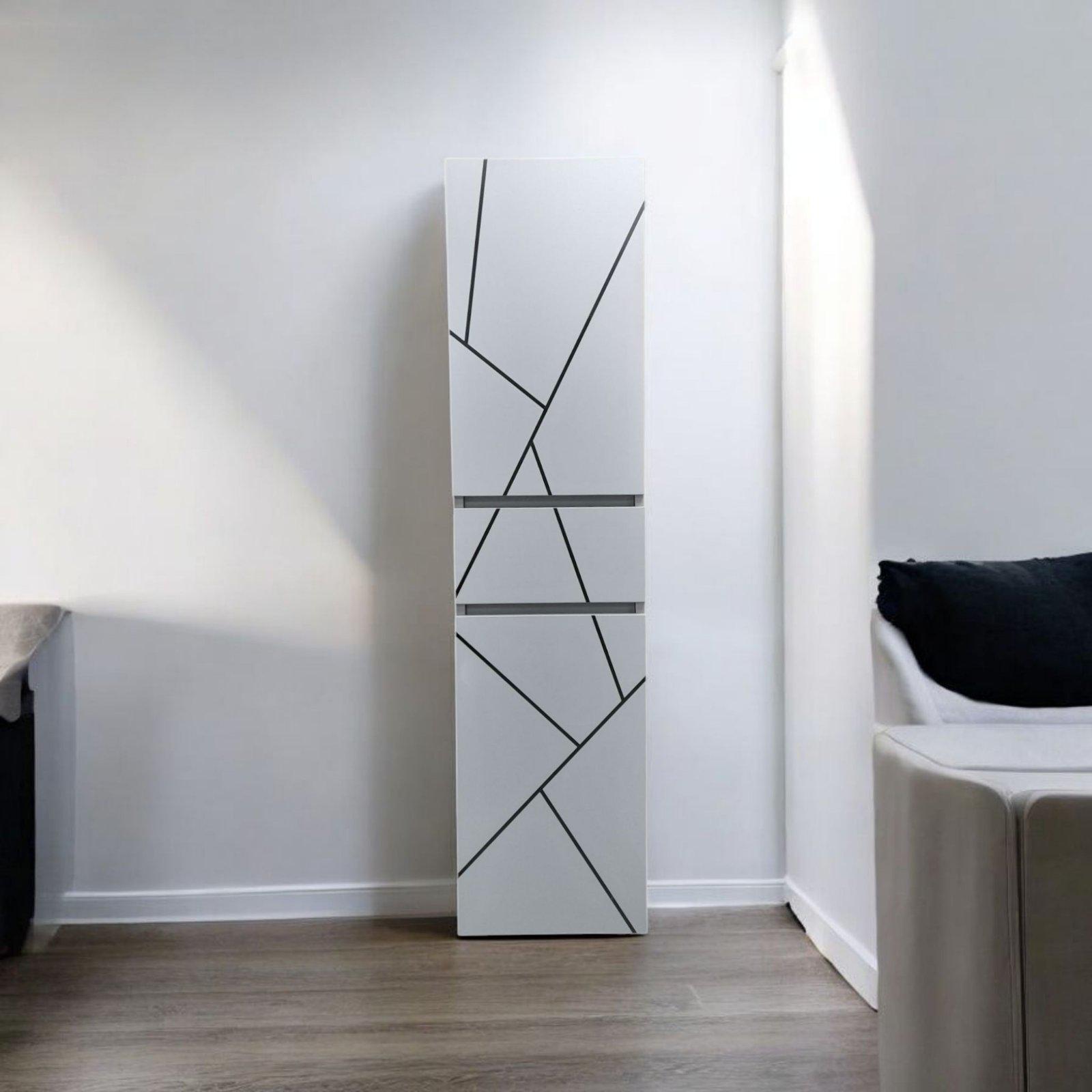 Шкаф-пенал для ванной комнаты подвесной The MIX пластиковый Chaos 30 см (2340) - фото 9 Шкаф-пенал для ванной комнаты подвесной The MIX пластиковый Chaos 30 см (2340) - фото 9