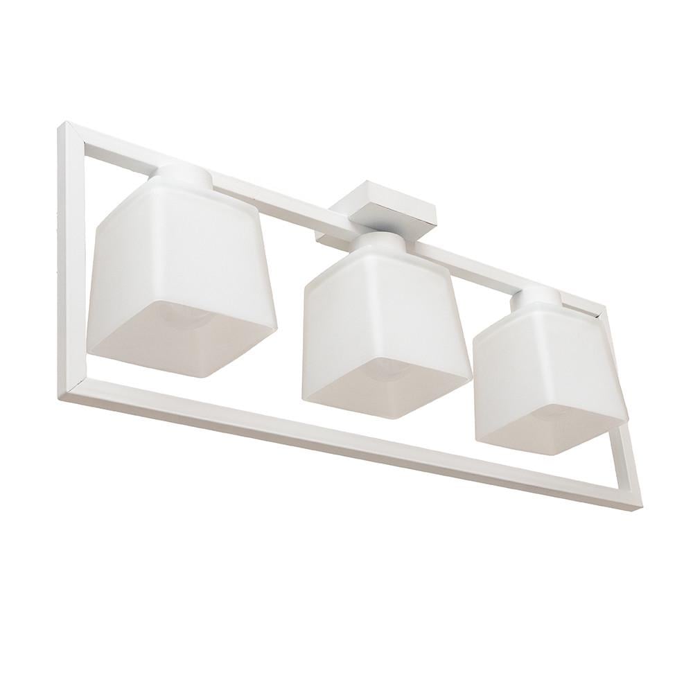 Люстра MSK ELECTRIC Boston на три плафона под лампу Е27 Белый (NL 400230-3 WH)