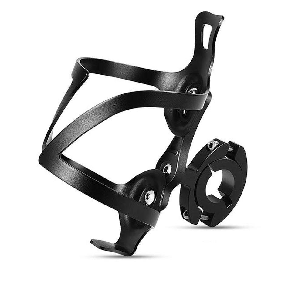 Фляготримач з перехідником велосипедний алюмінійний Feel Fit Чорний (SHJ-008-1NB)