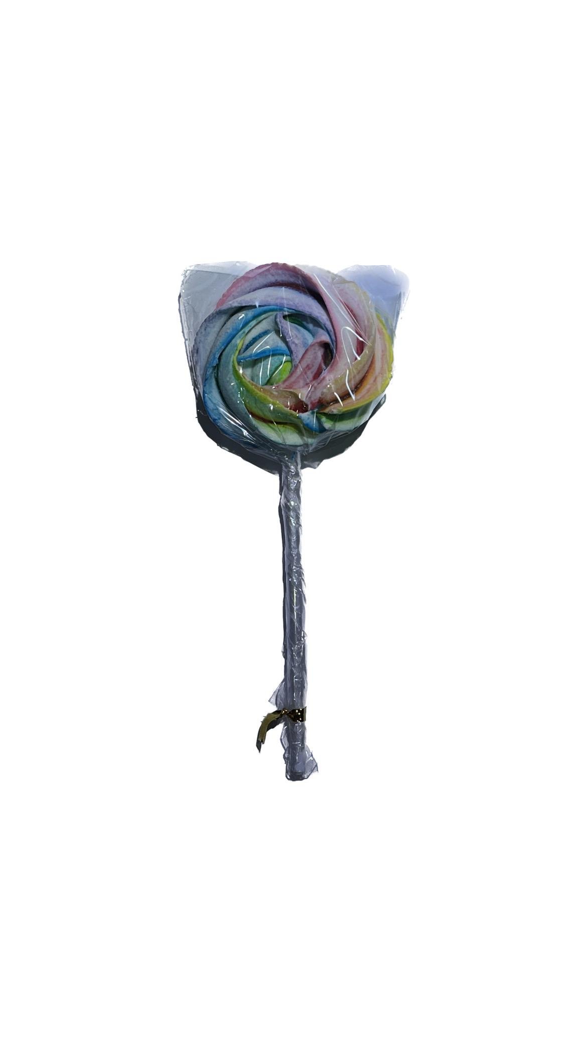 Конфета на палочке Радуга на торт безе 1 шт.