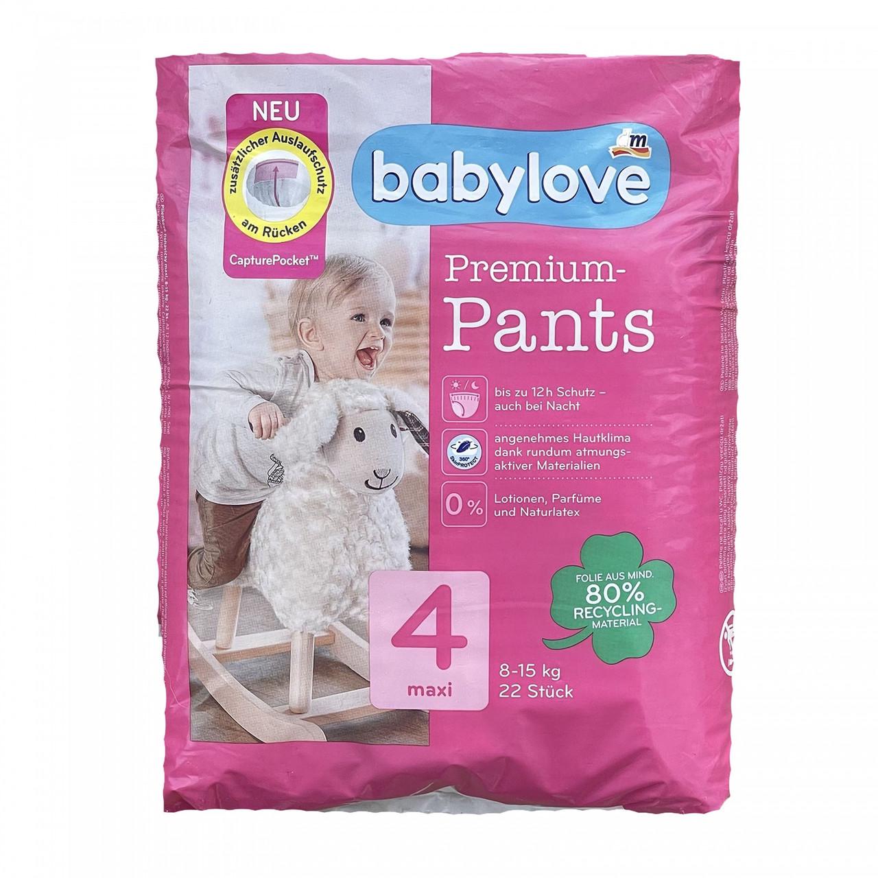 Підгузки-трусики дитячі Babylove Premium 4 Maxi 8-15 кг 22 шт. (1891323234)