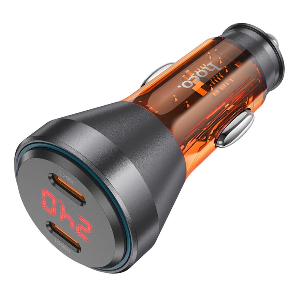 Зарядное устройство для авто Hoco 12/24V 2Type-C PD 60W NZ12C (534051)