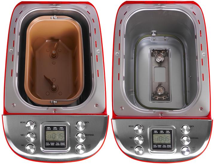 Хлібопічка VIMAR VBM 736 1500 г 850 Вт 15 програм Червоний (3773) - фото 11