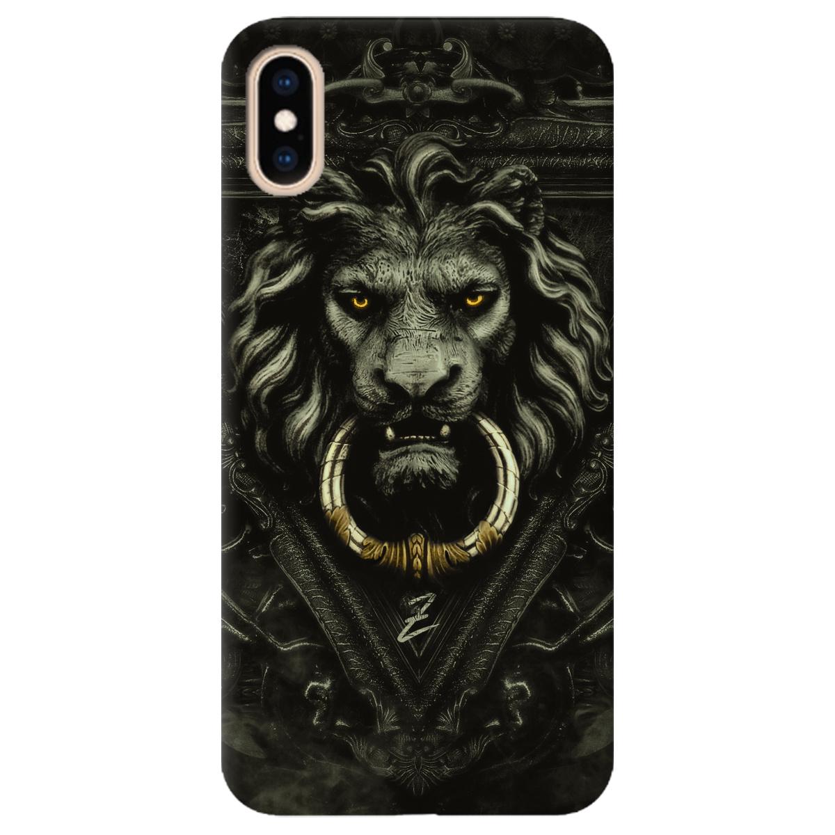 Силиконовый чехол Zorrov для Apple iPhone XS - Iron lion (11210040206052045)