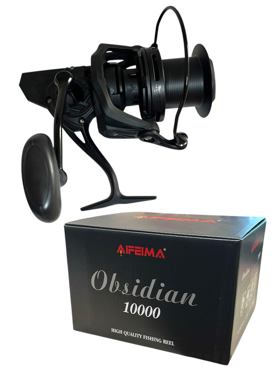 Катушка карповая Feima Obsidian 10000 суперсильная 6+1 подшипник передний фрикцион 12 кг (209890858) - фото 5 Катушка карповая Feima Obsidian 10000 суперсильная 6+1 подшипник передний фрикцион 12 кг (209890858) - фото 5