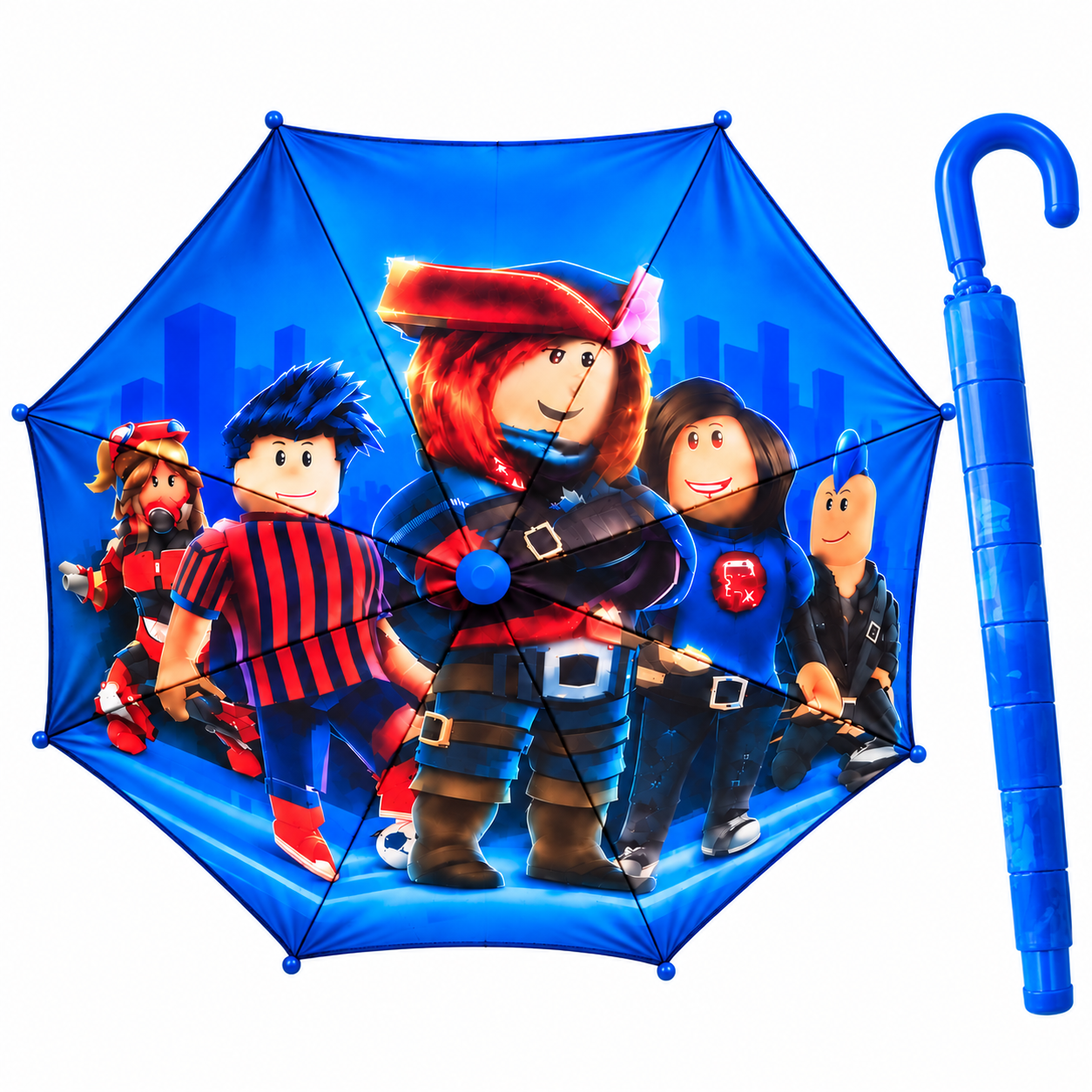 Зонт детский Roblox с пластиковым чехлом/карбоновыми спицами антиветер (110961)