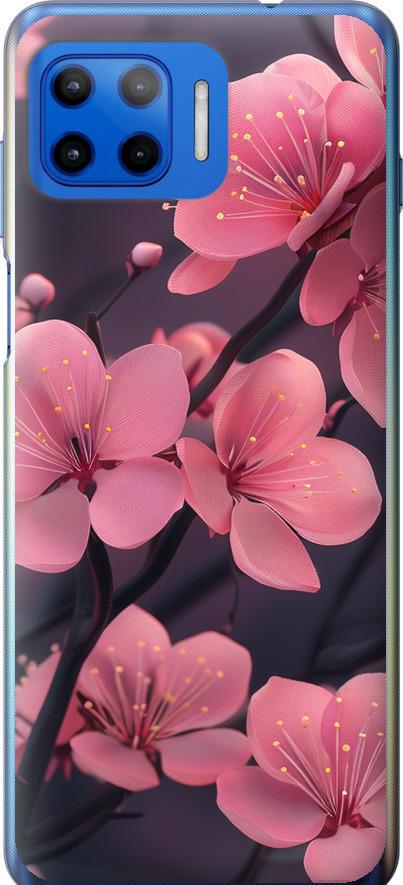 Чехол на Motorola Moto G Plus Пурпурная сакура (6075u-2202-42517)