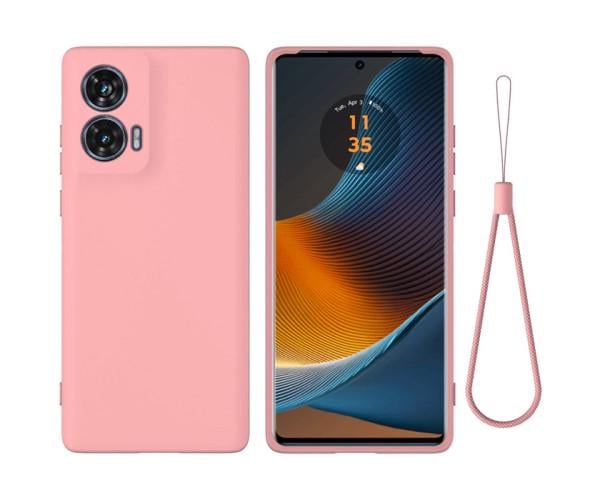 Чехол - накладка Silicone Cover Full для Motorola Edge 50 Fusion Розовый Чехол - накладка Silicone Cover Full для Motorola Edge 50 Fusion Розовый