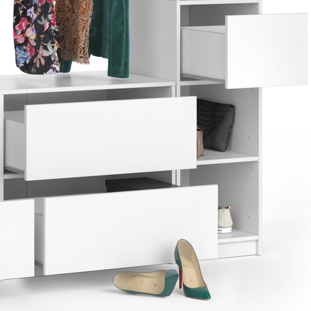 Гардероб модульный готовый Vicco Visit XXXL Белый - фото 3 Гардероб модульный готовый Vicco Visit XXXL Белый - фото 3