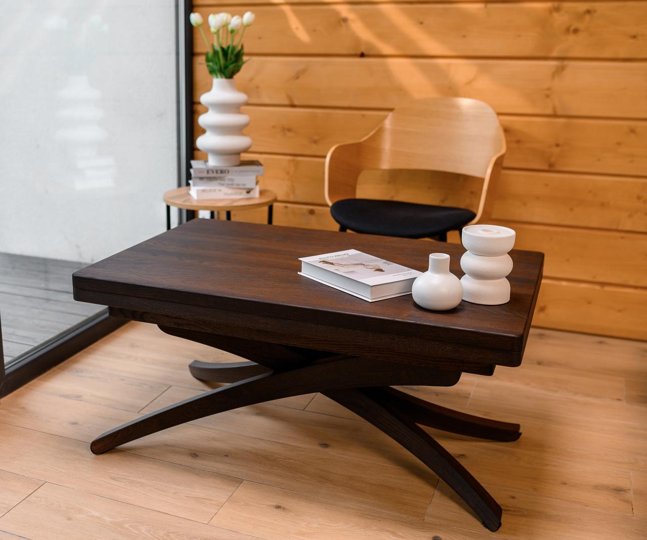 Стол трансформер MKM Spider 3в1 Коричневый (1671670823) - фото 1