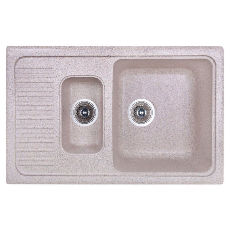 Мойка для кухни Cosh 7749 COSH7749K300 с сифоном 772x495 мм Бежевый (62134)