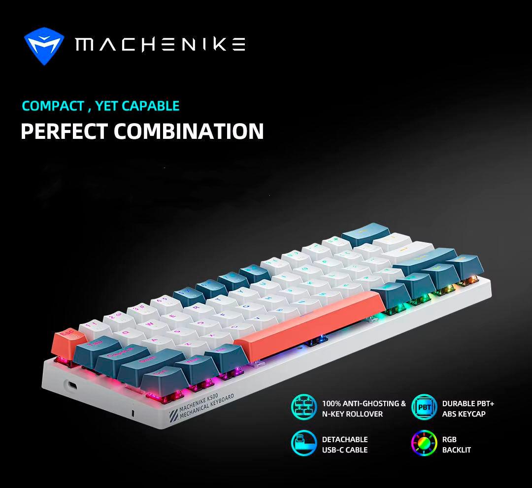Клавиатура Machenike K500-B61 с RGB-подсветкой (2378173270) - фото 4 Клавиатура Machenike K500-B61 с RGB-подсветкой (2378173270) - фото 4