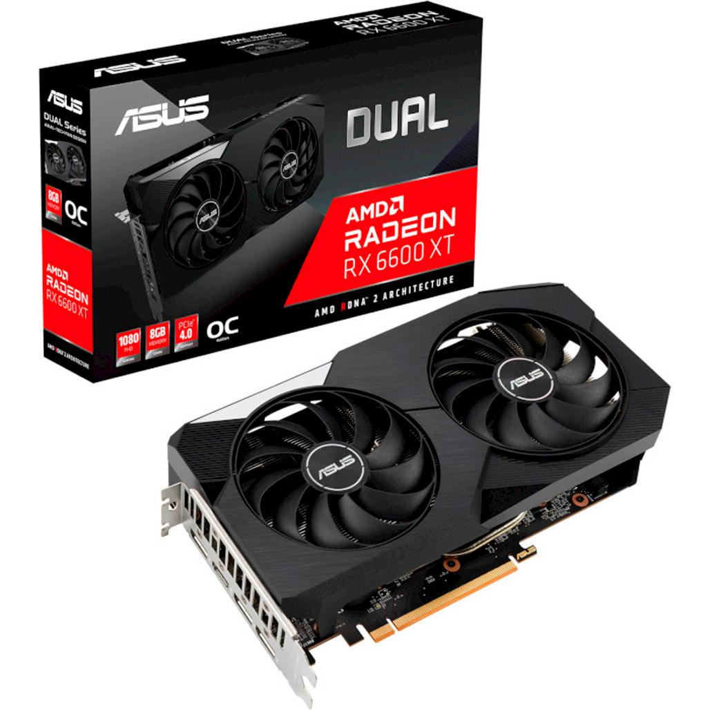 Видеокарта ASUS Dual Radeon RX 6600 XT OC Edition (DUAL-RX6600XT-O8G)