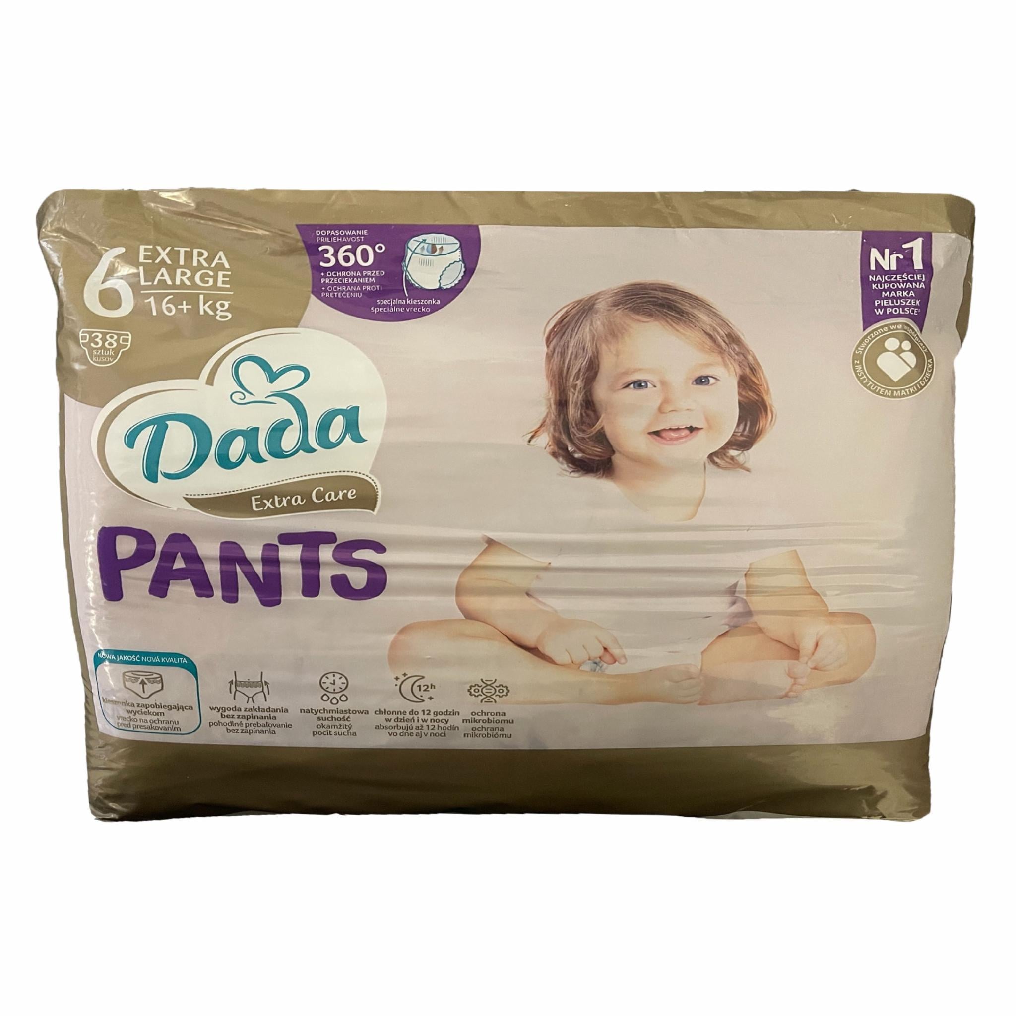 Підгузки-трусики Dada Extra Care 6 Extra Large 16+ кг 38 шт. (67eb9b804206d32c94357282) Підгузки-трусики Dada Extra Care 6 Extra Large 16+ кг 38 шт. (67eb9b804206d32c94357282)