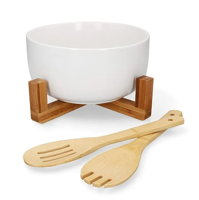 Комплект для салата Flora 4 предмета Белый (45209)