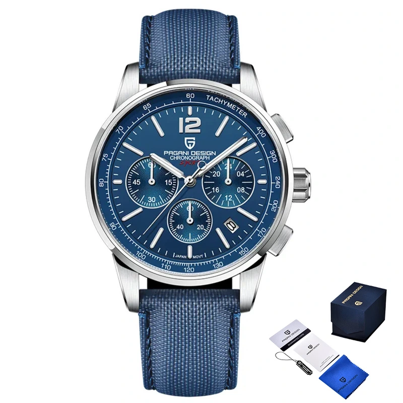 Наручний годинник Pagani Design YS008 Silver/Blue