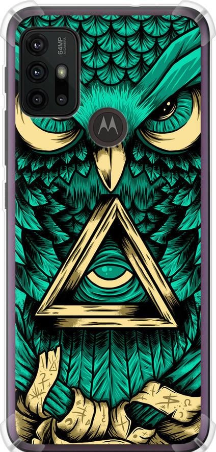 Чехол на Motorola Moto G20 Сова Арт-тату (3971sp-2461-42517)