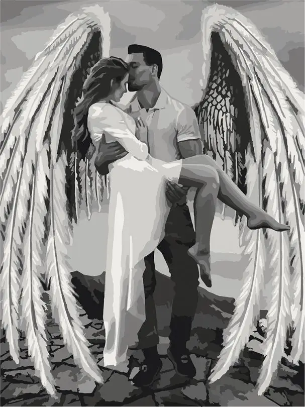 Картина по номерам ART CRAFT Ее собственный ангел 30x40 см без коробки (ACR-10376-NN)