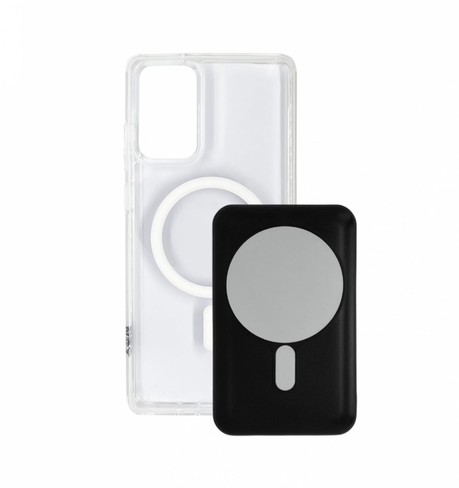 Чехол с беспроводной батареей XON BatteryCase 10000 mAh для Samsung Note 20 Прозрачный/Черный (3128)
