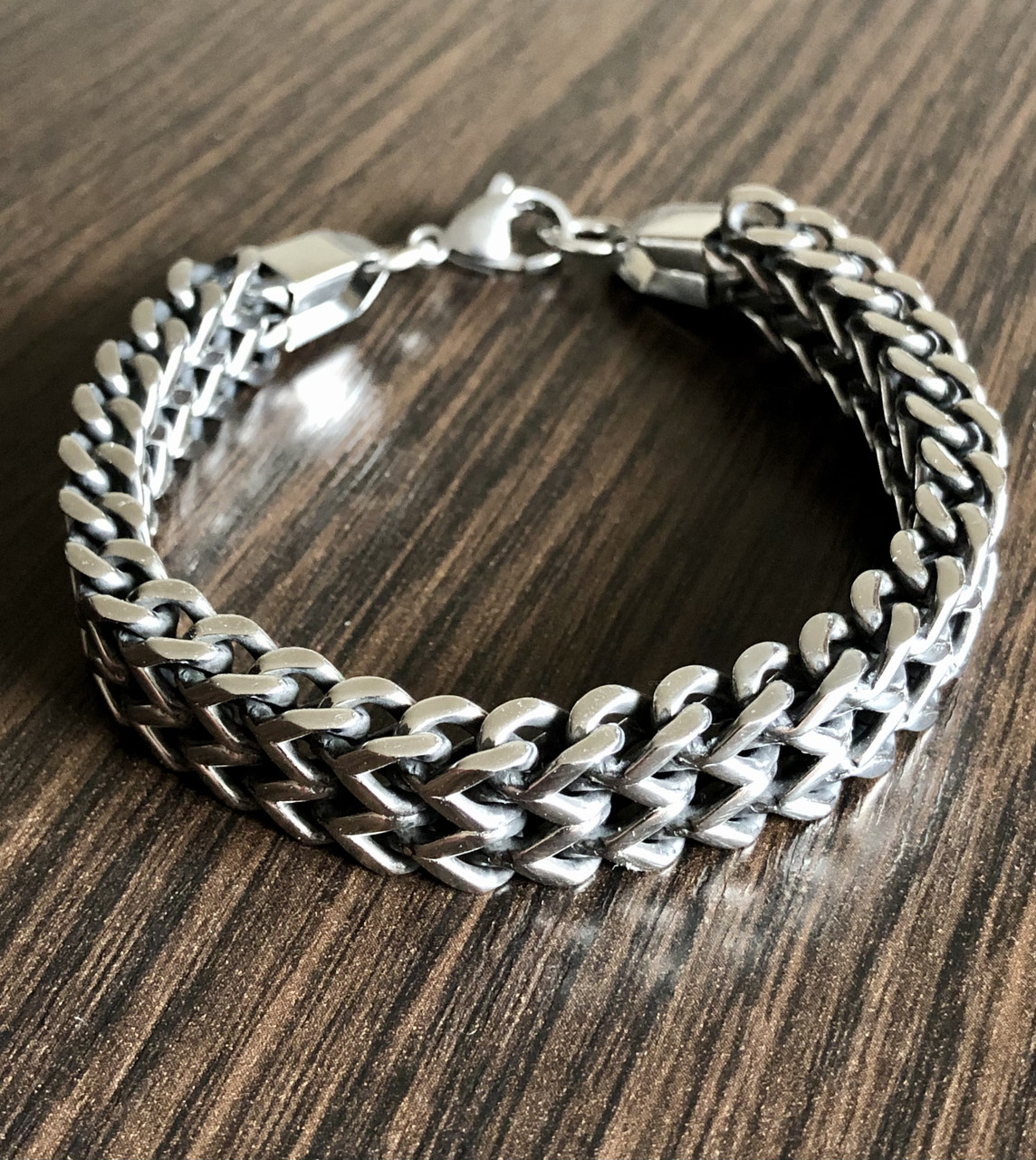 Браслет металлический плетенный Primo Double Bali Silver
