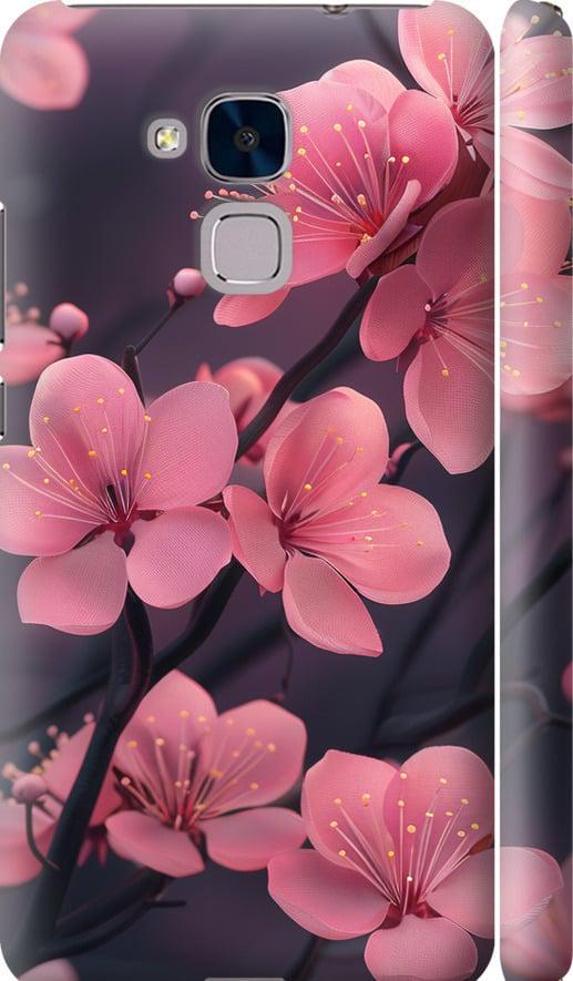Чехол на Huawei Honor 5C Пурпурная сакура (6075m-356-42517) Чехол на Huawei Honor 5C Пурпурная сакура (6075m-356-42517)