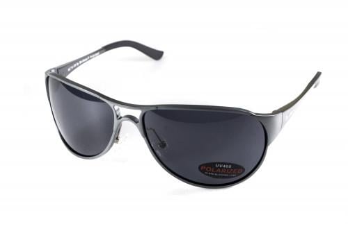 Очки поляризационные BluWater Alumination-3 Gun Metal Polarized Серый