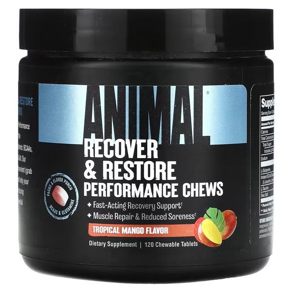 Комплекс післятренувальний Universal Nutrition Animal Recover and Restore Performance Chews Tropical Mango 120 жувальних таблеток