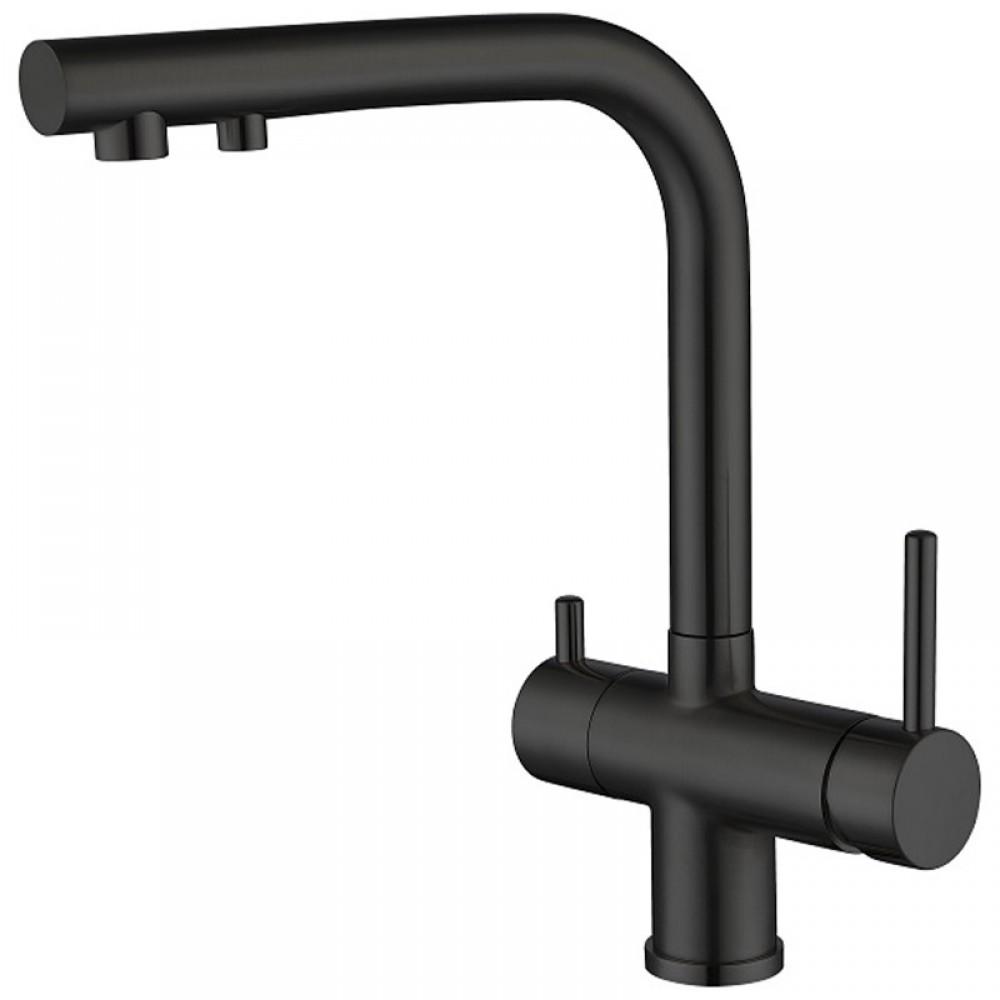Змішувач для кухні KOER KB-72001-05 з виходом для питної води Чорний (25282857) Змішувач для кухні KOER KB-72001-05 з виходом для питної води Чорний (25282857)
