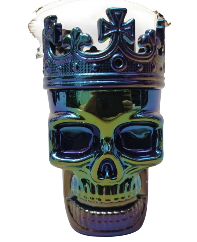 Гриндер для измельчения табака D&K Grinder Skull in a Crown Rainbow