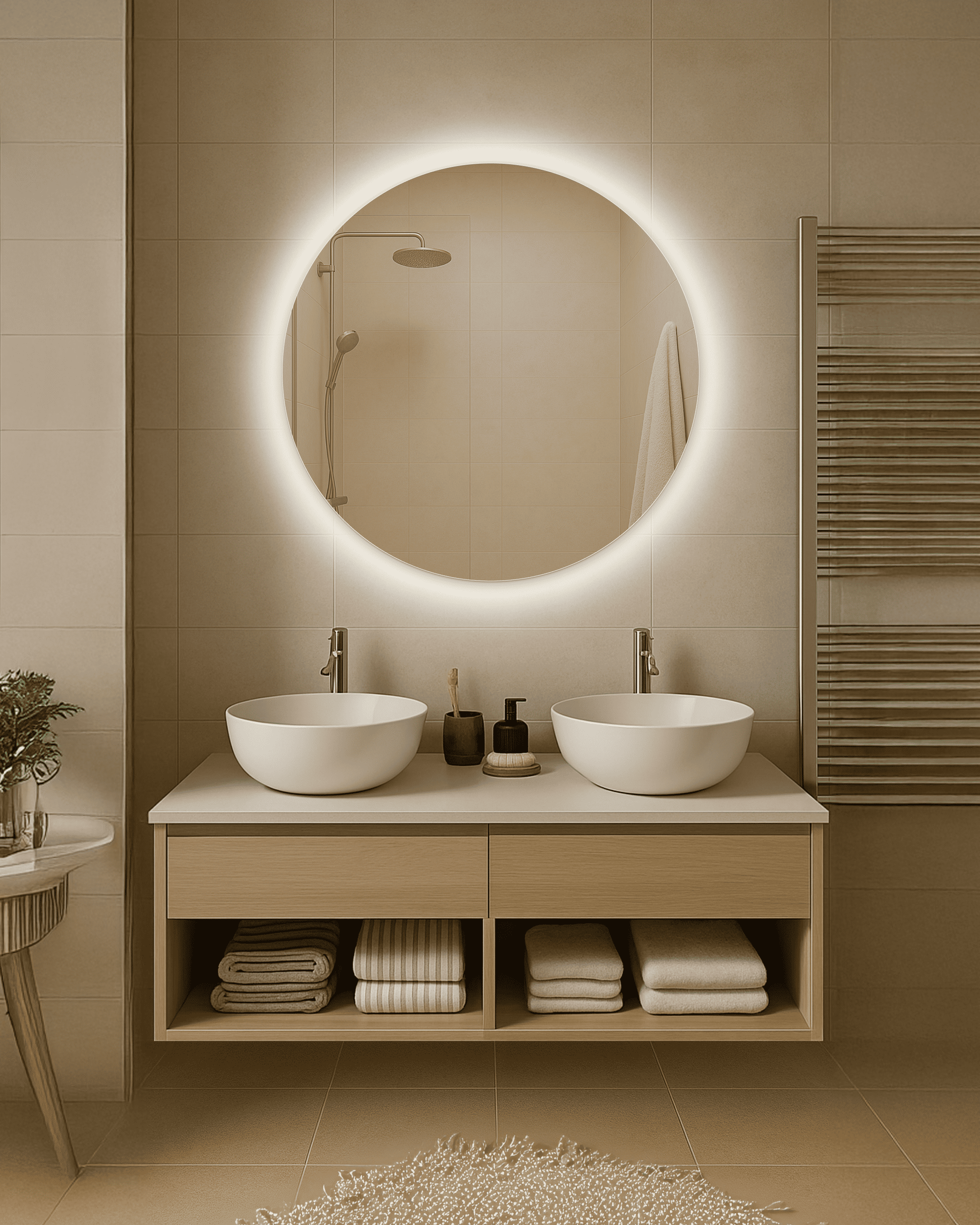 Дзеркало з LED підсвічуванням Іфа кругле 600 мм (IFA 1-600)