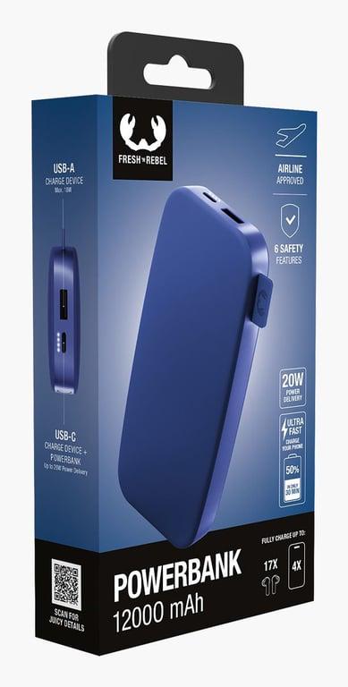 Повербанк Fresh n Rebel Powerbank 20W 12000 mAh Blue (2PB12100TB) - фото 6
