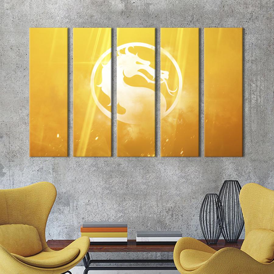 Картина на холсте Смертельная битва навсегда 155x95 см (1500-51)