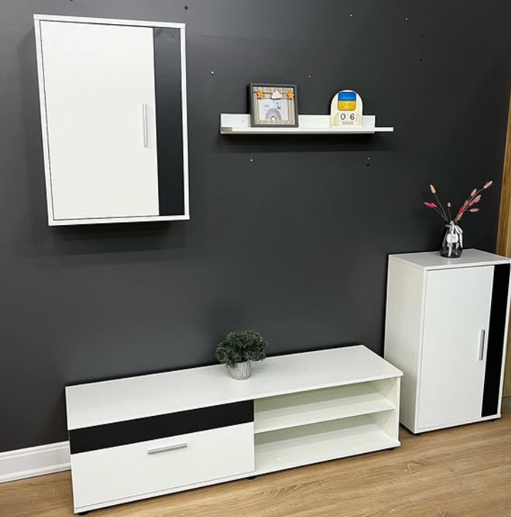 Комплект Favorit 1402х375х352 мм Белый/Антрацит Комплект Favorit 1402х375х352 мм Белый/Антрацит