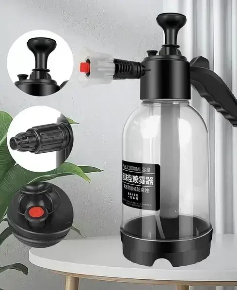 Обприскувач-піногенератор ручний 2в1 прозорий 2 л (26881348) - фото 2 Обприскувач-піногенератор ручний 2в1 прозорий 2 л (26881348) - фото 2