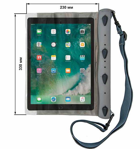 Чохол водонепроникний AQUAPAC 670 Waterproof iPad Pro Case Сірий - фото 3