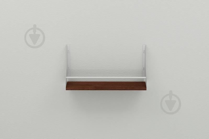 Полка настенная Ferrum-decor Изи 260x600x150 металл Белый ДСП Венге 16 мм (IZI0031)
