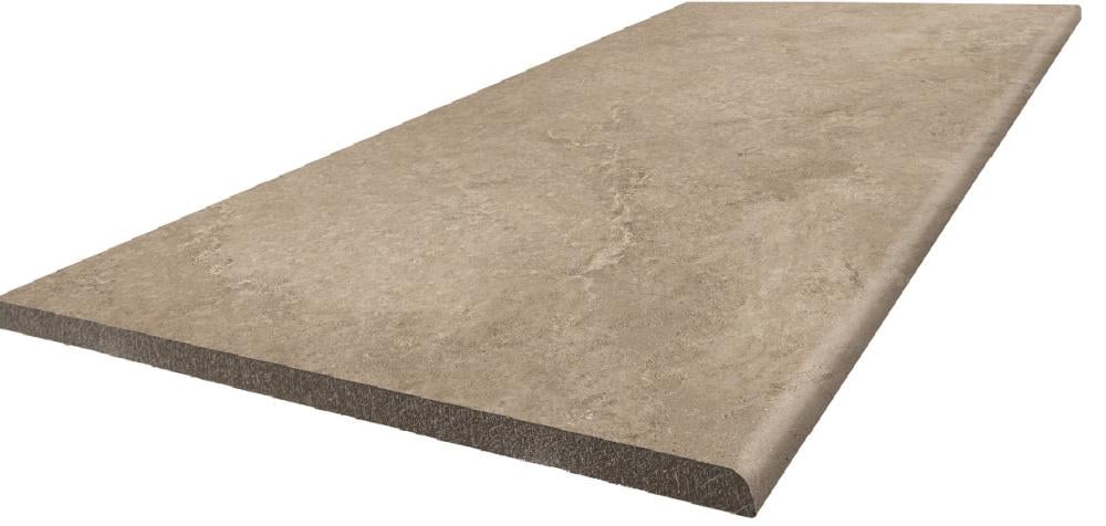 Ступенька из керамогранита Multistep Montblanc Beige бежевая 14x1200x330 мм (004690)