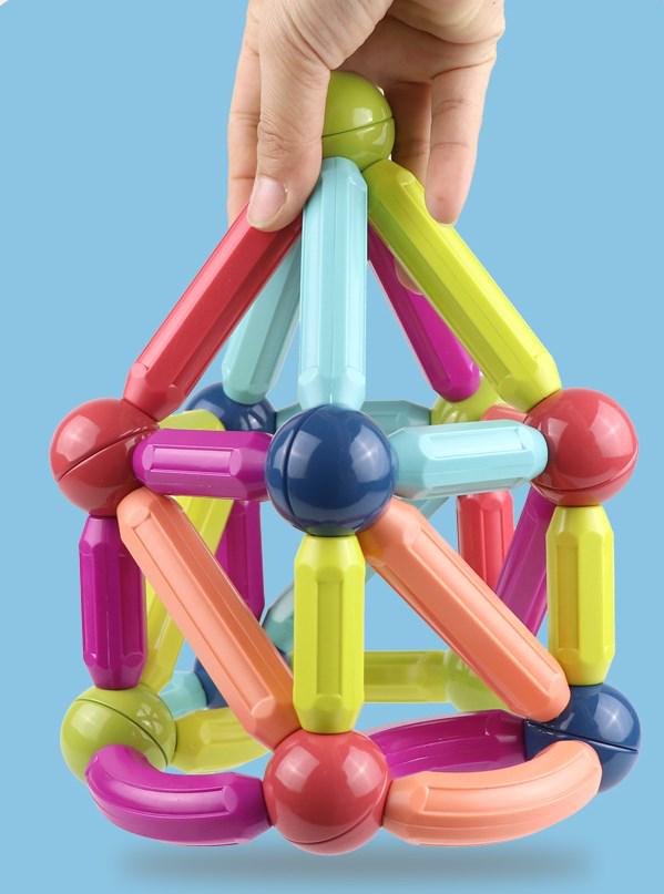 Конструктор дитячий магнітний 3D Magnetic Sticks, що розвиває 42 деталі (23417763) - фото 5 Конструктор дитячий магнітний 3D Magnetic Sticks, що розвиває 42 деталі (23417763) - фото 5