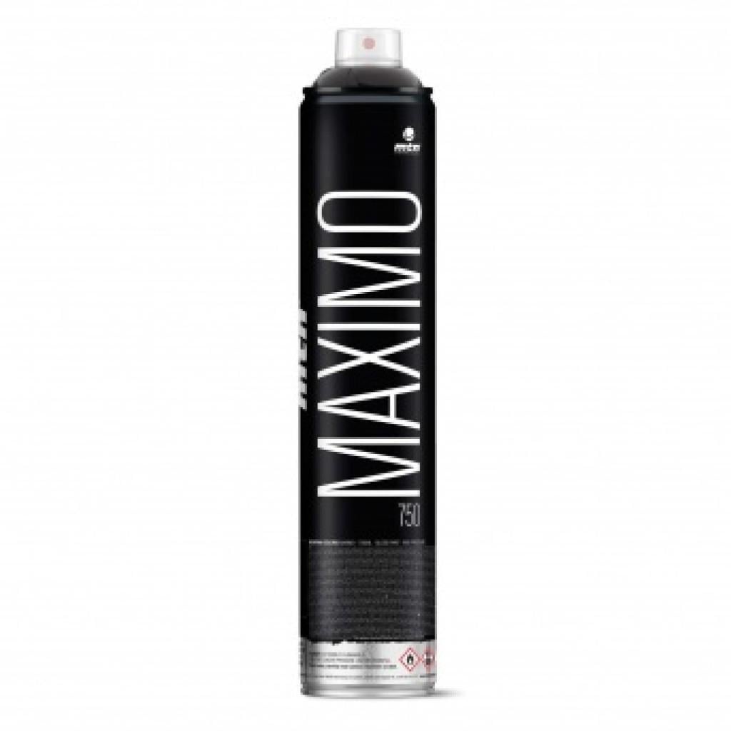 Краска универсальная глянцевая Montana Colors MAXIMO XXXL 750 мл аэрозоль R-9001 Black