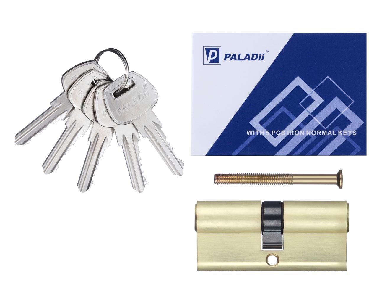 Цилиндр Paladii ST 70 мм 35x35 5 ключей PB Желтый (ПЦ154) - фото 2 Цилиндр Paladii ST 70 мм 35x35 5 ключей PB Желтый (ПЦ154) - фото 2
